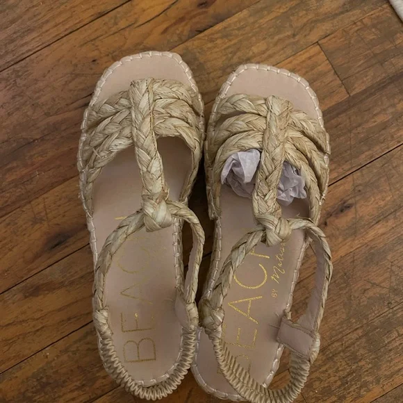 Matisse Tan Braided Platform Sandals - Picture 4 of 6